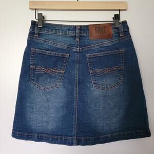 FRYE Denim Jean Mini Skirt Women's Junior's Size 6 Western Cowgirl Country Rodeo